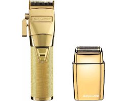 BaByliss Pro Tondeuse GoldFx + Babyliss Pro FoilFX02 Shaver Gold Duo-Pack