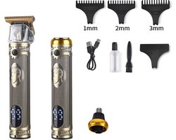 Draadloze 3in1 Tondeuse Trimmer - Scheerapparaat - Neustrimmer - Cheveux Mannen - Hoofdhaar Haartrimmer - Kapper Haartondeuse Machine - Barber Hair Clipper