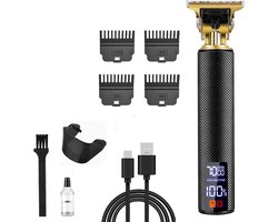 Draadloze Tondeuse Trimmer - Scheerapparaat - Cheveux Mannen - Hoofdhaar Haartrimmer - Kapper Haartondeuse Machine - Barber - Hair Clipper - Zwart