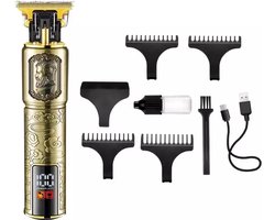 FTQ-2095 Professionele Draadloze Tondeuse - High-Quality Trimmer voor Haar en Baard - Perfect voor Contouren, Millimeteren en Scheren - Kapper Kwaliteit - Inclusief FTQ Type-C oplaadkabel