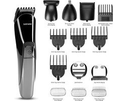 GoldMaster GM-8106 AZUR Shaver en Baardtrimmer en Tondeuse 14 in 1, Zwart