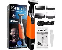 Kemei 1910 - Body Trimmer - Baard Trimmer - Oksel Trimmer - Bodygroomer Mannen - Waterdicht - Speciaal voor Schaamhaar - Oplaadbaar