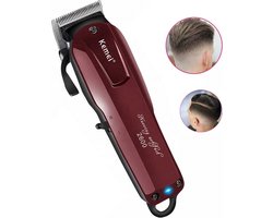 Kemei 2600 - Professionele Haar en Baardtrimmer - Tondeuse Magic Clip Cordless - Limited Edition - Professional Clipper Tondeuse - Crunch Blade Techniek - Titanium top blad - geschikt voor baby's - Oplaadbare Persoonlijke Elektrische Tondeuse