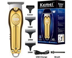 Kemei - Tondeuse - Clipper - Titanium Staal Snijder - Liquid Crystal Display