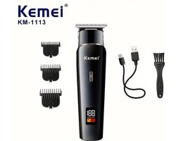 Kemei Tondeuse - KM 1113 - Draadloze Tondeuse - Professionele tondeuse - Haren Millimeteren - Contouren - Haren Scheren - Kapper Tondeuse - Kapper Kwaliteit - Baard Trimmer - Haar Trimmer - Beard and Hair Trimmer