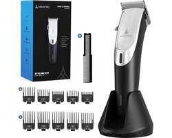 Maintro CL2400 Pro Tondeuse Mannen - Tondeuse - Trimmer - Draadloos - Fade Blade - Complete Set - Barbers Choice