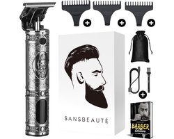 Professionele Draadloze T-blade Tondeuse - Sansbeauté® Buddha Trimmer - Baardtrimmer - Tondeuse Mannen Hoofdhaar - Cheveux Haar - Haartrimmer - Kapper Haar Machine - Haartondeuse - Barber Hair Clipper - Kappersset