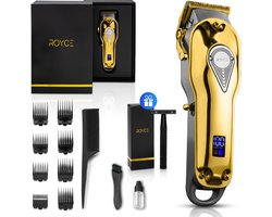 Professionele Tondeuse - Draadloze Tondeuse - Tondeuse Mannen - Tondeuse hoofdhaar - Haartrimmer - Goud - Tondeuses - Trimmer Mannen - Complete Set