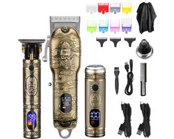 Professionele Tondeuse, Trimmer En Scheerapparaat Set - Draadloze Set Trimmer - Haar - Baard - Tondeuse Mannen Hoofdhaar - Haartrimmer - Hair - Tondeuse Cheveux - Trimmer Baard - Trimmerset - Tondeuses - Cadeau Voor Man -