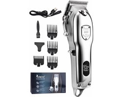 Resuxi Professionele Tondeuse Mannen - Hoofdhaar Trimmer - Complete Set - Draadloos Gebruik - USB