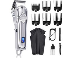 Skull Shaver - Hair Clipper - Tondeuse Mannen - Haartrimmer - Trimmer - Scheerapparaat Heren - Voor Hoofdhaar - Draadloos - Zilver