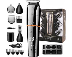 Tondeuse professionele tondeuse mannen tondeuse baardtrimmer baardtrimmer precisietrimmer lange tondeuse waterdicht 11 in 1