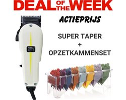 Wahl Super Taper Tondeuse + Opzetkammen Set