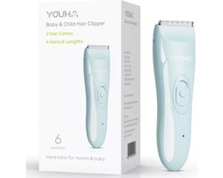 Youha® Elektrisch scheerapparaat - Tondeuse voor Baby - Kinder Tondeuse - Trimmer - 2 haarkammen - Inclusief laadkabel - IPX 6