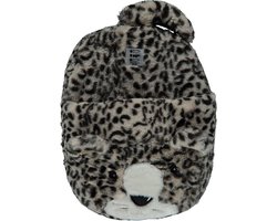 Apollo - Grote voetenwarmer slof - Luipaard - one size 30 x 27 cm - Dierensloffen