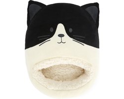 Balvi Voetenwarmer Kat Poes Kitty Wit Zwart One Size