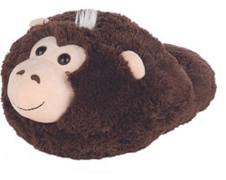 Cozy Noxxiez Voetenwarmer Gorilla Junior 35 X 25 Cm Pluche Bruin