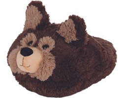 Cozy Noxxiez Voetenwarmer Hond Junior 35 X 25 Cm Pluche Bruin