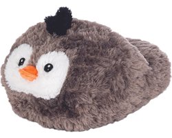 Cozy Noxxiez Voetenwarmer Pinguïn Junior 35 X 25 Cm Pluche Grijs