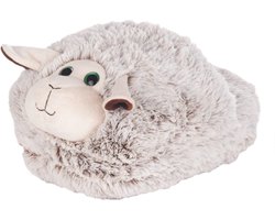 Cozy Noxxiez Voetenwarmer Schaap Junior 35 X 25 Cm Pluche Grijs