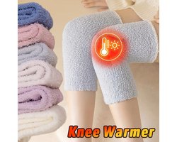 Dikke Winter Kniewarmers voor Vrouwen -Één maat - Zachte Koraal Fleece Kniebeschermers voor Artritis - Warme Pluche Lange Sokken - Comfortabele Kniebanden voor Koude Dagen