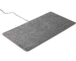 HEATEK | Energiebesparende infrarood verwarming | 110x60cm | 96W | Misty Grey | warme voeten mat, voeten verwarming, verwarmingsmat