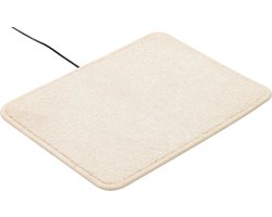 HEATEK | Energiebesparende infrarood verwarming | 50x40cm | 18W | Delicate Sand | warme voeten mat, voeten verwarming, verwarmingsmat