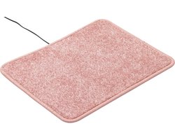 HEATEK - Energiebesparende infrarood verwarming - 50x40cm - 18W - Subtle Rose - warme voeten mat, voeten verwarming, verwarmingsmat