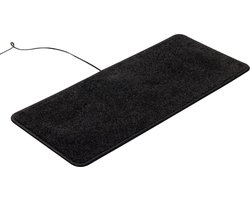 HEATEK | Infrarood verwarming | 90x40cm | Charcoal Black | warme voeten mat, voeten verwarming, verwarmingsmat