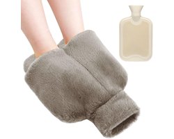 JGS ® Voetverwarmende Warme Waterfles met Zachte Bekleding voor Comfortabele Winterdagen