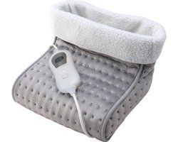 Mobiclinic CP-01 - Elektrische Voetenwarmer - Wol en fleece - 30x30x24 cm - Overhittebeveiliging - Binnenhoes Wasbaar -