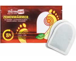 Thermopad - Five-Pack (5 paar) Tenenwarmers / Heating pad - Zelf verwarmende klevende Warmte Pad - Ca. 8 uur warmte - Wit