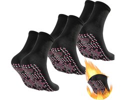 Voetverwarmer Winter Verwarmde Sokken Massage Voetverwarming Anti-vermoeidheid Antislip Mannen Vrouwen 3 Paar One Size