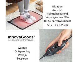 Warmtemat - Bureauverwarming - Warme voeten mat - Voetenwarmer - Voeten mat - 50W - Elektrische Voetenwarmer - Infrarood verwarmer