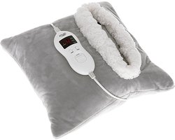 Adler AD 7412 - Warmtekussen - Heating pillow - Verwarmingskussen met 8 standen - Voetenwarmer - Grijs