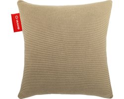 Auronic Warmtekussen - Knit - 45x45 - Oplaadbaar - Elektrisch kussen - Infrarood - Taupe