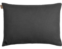 Kuddle Warmtekussen Oplaadbaar - Draadloos & Elektrisch - 45x60cm - Knitted 'Cozy Grey' - Inclusief 2 Powerbanks