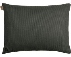 Kuddle Warmtekussen Oplaadbaar - Draadloos - Elektrisch - 45x60cm - Knitted 'Olive Green' - Inclusief Twee Powerbanks