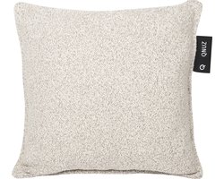 Qnuz warmtekussen - Taupe - 45x45cm - elektrisch - oplaadbaar - USB - draadloos - Bouclé - kerstpakket - incl. powerbank