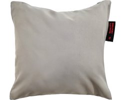 Quality Heating - Warmtekussen draadloos - Infrarood kussen oplaadbaar - Warmy - 40 x 40 cm - Taupe - magnetische oplaadfunctie - powerbank