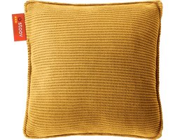 Stoov Warmtekussen - Ploov - Duurzaam & Draadloos - Infrarood warmtekussen - 45x45 Knitted Ocher Yellow - Standaard Batterij