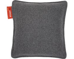 Stoov Warmtekussen - Ploov - Duurzaam & Draadloos - Infrarood warmtekussen - 45x45 Original Melange Dark Grey - Plus Batterij