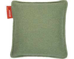 Stoov Warmtekussen - Ploov - Duurzaam & Draadloos - Infrarood warmtekussen - 45x45 Original Melange Mid Green - Plus Batterij