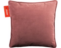 Stoov Warmtekussen - Ploov - Duurzaam & Draadloos - Infrarood warmtekussen - 45x45 Velvet - Pepper Pink - Plus Batterij