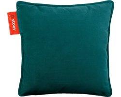 Stoov Warmtekussen - Ploov - Duurzaam & Draadloos - Infrarood warmtekussen - 45x45 Velvet - Petrol Green - Plus Batterij