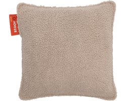 Stoov Warmtekussen - Ploov - Duurzaam & Draadloos - Infrarood warmtekussen - 45x45 Woolly Beige - Plus Batterij