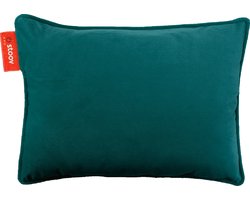 Stoov Warmtekussen - Ploov - Duurzaam & Draadloos - Infrarood warmtekussen - 45x60 Velvet - Petrol Green - Plus Batterij