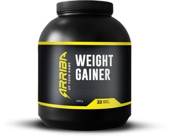 Arriba Nutrition - Weight gainer - Gewichtstoename - Smaak: Aardbei/Strawberry - 2000 Gram - 33 shakes