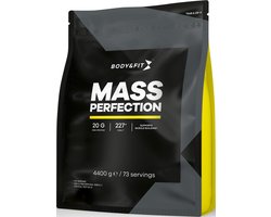 Body & Fit Mass Perfection - Mass Gainer Aardbei - Weight Gainer - 4400 gram (73 Shakes)