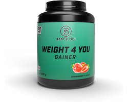 Body4You | Weight Gainer | Bulken – 3000 gram – Aardbei - Ideaal voor calorieoverschot